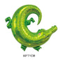 New Cartoon Animal Theme Foil Balloon Jungle Safari Lion Monkey Rabbit Kids Adult Birthday Party Decoration Supplies Baloon