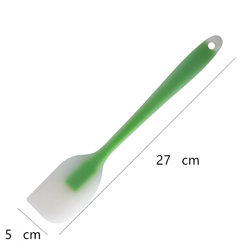 Baking Tools Spatula Integrated High Temperature Cake Cream Silicone Spatula Translucent Head Spatula Baking Tools Kitchen Tools