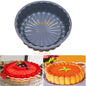 Silicone Cake Pan 10in Air Fryers Oven Baking Tray Round Silicone Cakes Pan Sponge Flan Mold Shortcake Baking Pan Silicone Molds