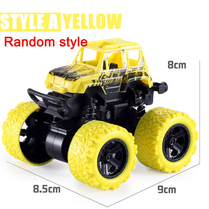 Pull Back Toy Car Inertial Rotation Car Four-wheel Drive Off-road Vehicle SUV Racing Power Children's Toy Car