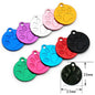 Random Mix 100pcs Aluminum Blank Dog Cat ID Pendant Engravable Ornament Tag Plates