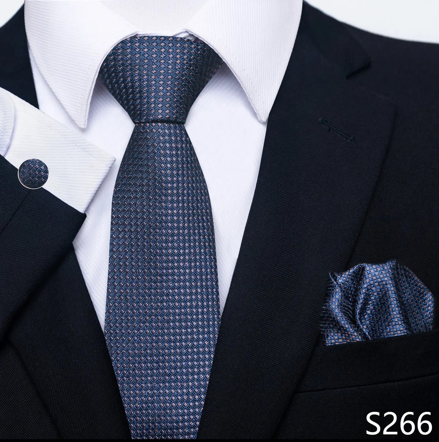 Silk Tie Pocket Squares Necktie Suit Accessories