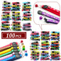 100Pcs Dog Collar With Bells Adjustable