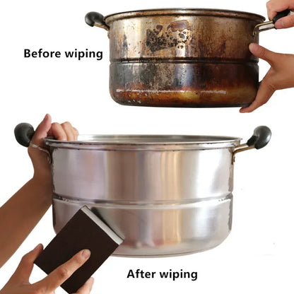 8/1Pcs Magic Sponge Eraser Carborundum Removing Rust Cleaning Brush Descaling Clean Rub for Cooktop Pot Kitchen Sponge