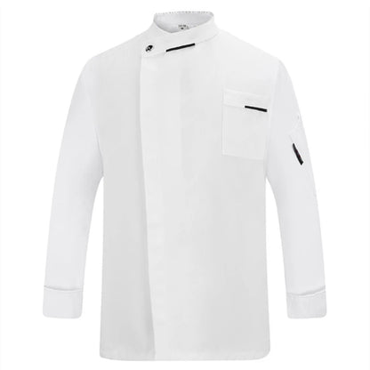 White Chef Jacket short Sleeve Head Chef Uniform Restaurant Hotel Kitchen Cooking Clothes Catering Foodservice Chef Shirt Apron