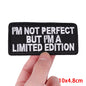 Letter Embroidered Patch Cartoon/Personality Letter Slogan Patch Iron On Patches For Clothing thermoadhesive Patches Sew Badges