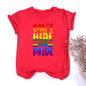 Rainbow Can't Hit My Pride Print Women Tshirt