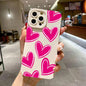 Love Heart Soft Silicone Phone Case For iPhone 16 15 14 Pro Max Plus 11 12 13 Pro Plus X XS XR Shockproof Cover