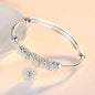 Trendy 925 Sterling Silver Bangles Bracelet Charms