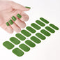 16‑Piece Semi‑Cured Gel Nail Wrap Set – French Pure Color UV Gel Polish Strips, Long‑Wear Nail Extension Decals