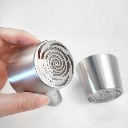 Russian pipeline flower nozzle oversize stainless steel cotton candy rose piping mouth cake decorative icing, cream bouquet DIY