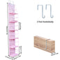 4/6-Tier Hanging Storage Bag Foldable Organizer Over-The-Door Holder For Hair Accessories Snacks Toys Clothes Storage Holder
