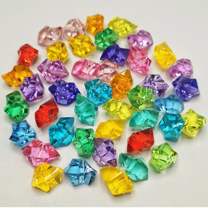 100pcs-200PCS/lot 25X18mm Acrylic Crystal Ice Rock Stones Vase Gems For Wedding Party Decor Confetti Table Scatter Beads