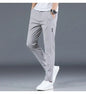Men’s Ice Silk Straight‑Leg Pants – Summer Breathable Business Casual