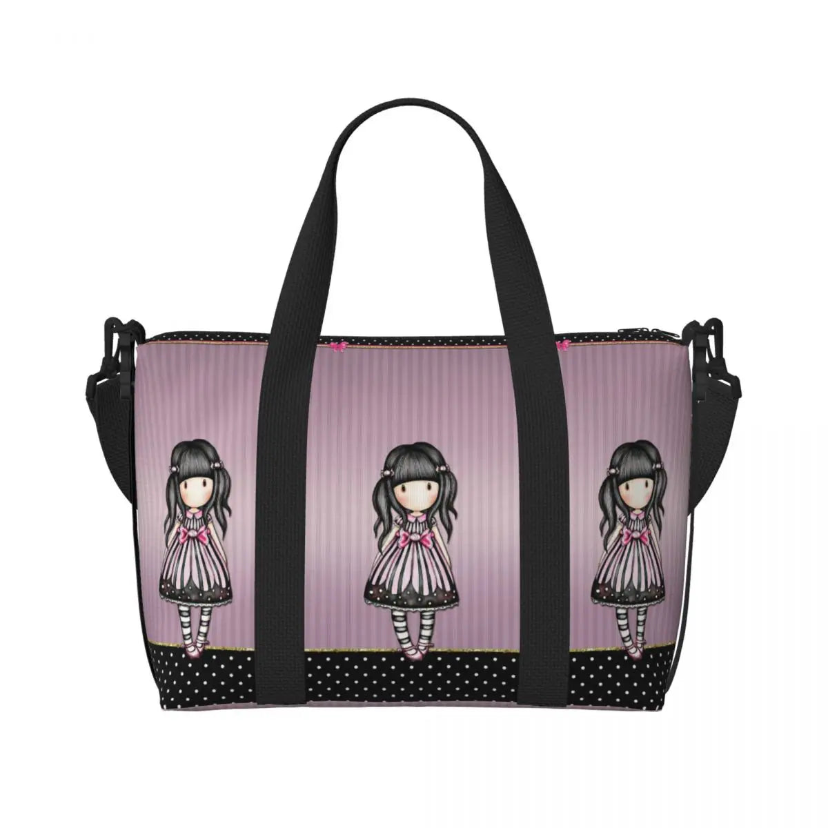 Santoro Gorjuss Large Beach & Travel Tote – Women’s Yoga, Gym, Shopping Shoulder Duffle Bag