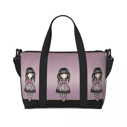 Santoro Gorjuss Large Beach & Travel Tote – Women’s Yoga, Gym, Shopping Shoulder Duffle Bag