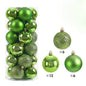 24Pcs 3/4/6CM Christmas Balls Big Ball Christmas Tree Pendant Ornaments for Party Decor 2025 New Year Navidad Gifts Accessory