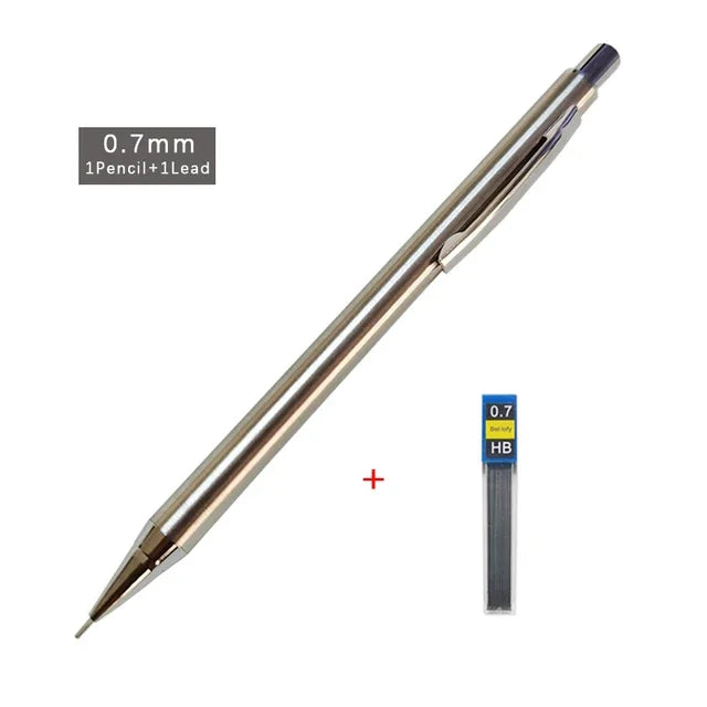 Metal Automatic Mechanical Pencil 5/0.7/0.9/1.3/2.0mm