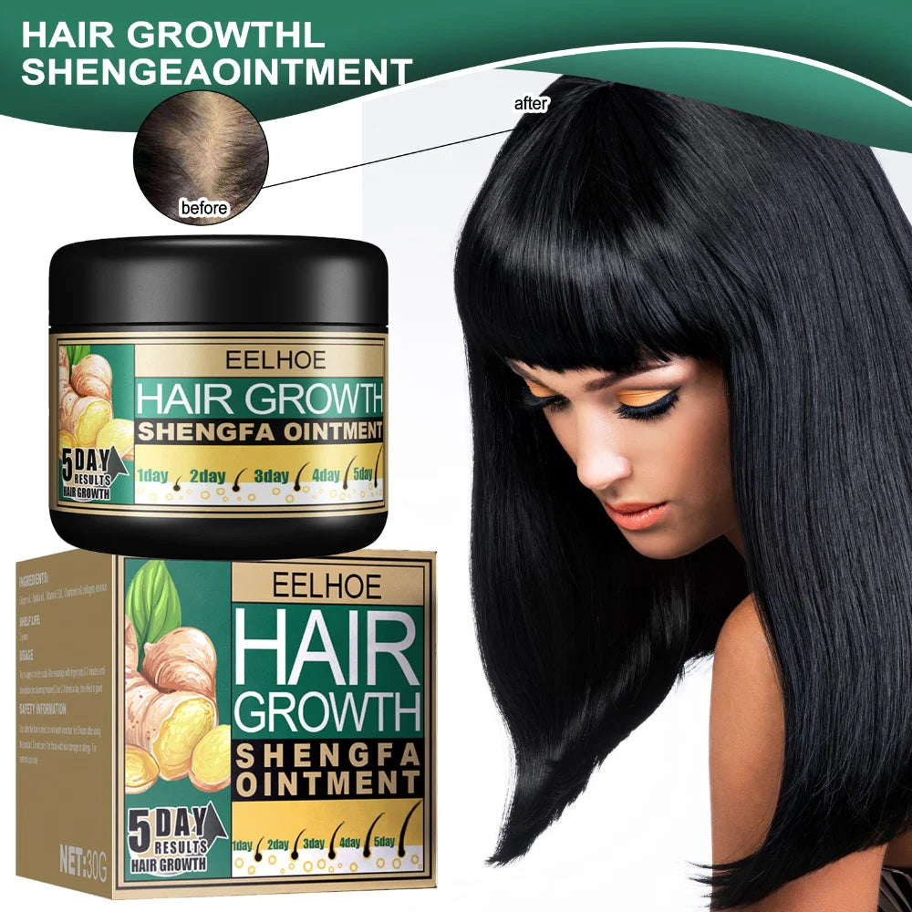 30g Ginger Hair Care Cream To Promote Hair Growth Scalp Massage Stimulate