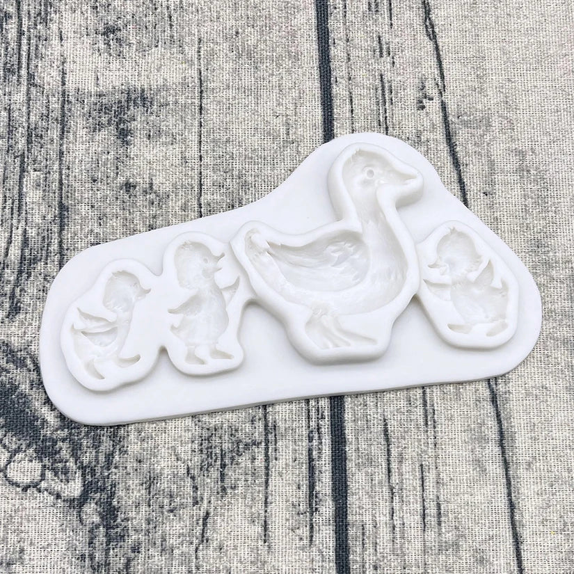 Duck Ducklings Silicone Sugarcraft Mold Chocolate Cupcake Baking Fondant Cake Decorating Tools