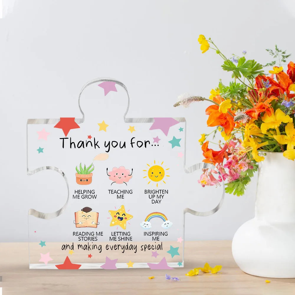 Acrylic Heart Thank‑You Plaque – Appreciation Gift