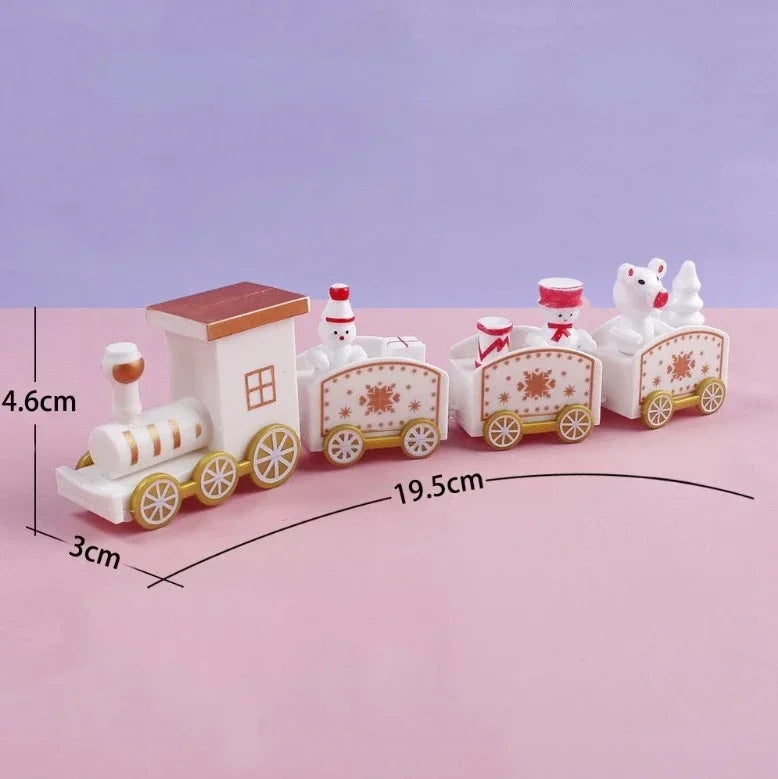 Mini Christmas Train Plastic Christmas Train Toys Christmas Decorations for Home 2025 Cristmas Ornament Gift Happy New Year 2025