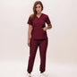 Stretchy Nurse Uniforms V-neck Top Jogger Pants Scrub Sets Surgical Workwear Dentist Nursing Suit Hospital Doctor Outfit S21
