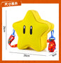 Super Mario Yellow Star Backpack – Cute Big‑Eye Anime Bag for Girls, Crossbody Student Gift
