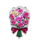 Cute Bear Foil Balloons with Flowers – Valentine’s, Wedding, Anniversary & Birthday Decoration