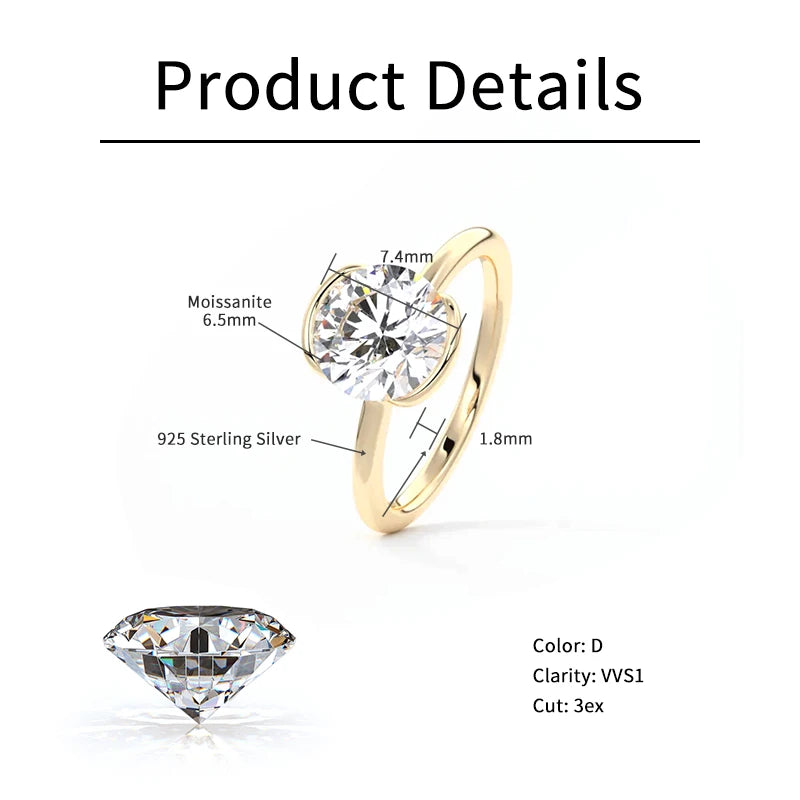 Eternity Band – 925 Sterling Silver Luxury Engagement & Wedding Ring for Women