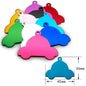 Random Mix 100pcs Aluminum Blank Dog Cat ID Pendant Engravable Ornament Tag Plates