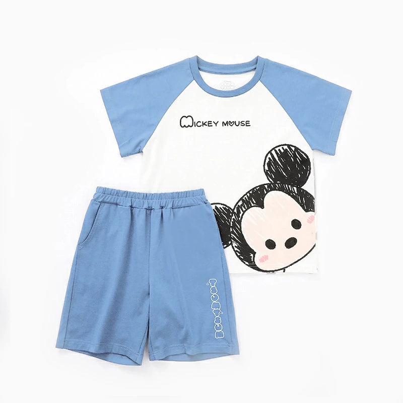 Baby Boys Girls Cartoon T Shirt + Shorts Set Cute Cartoon Pajama Set