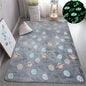 Multicolour Stars Pattern Glow in The Dark Area Rug Horse Area Rug Living Room Carpet Luminous Area Rug Indoor Rugs for Children