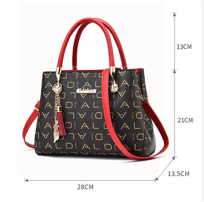 PU Leather Ladies Luxury Designer Large Capacity Shoulder Bag