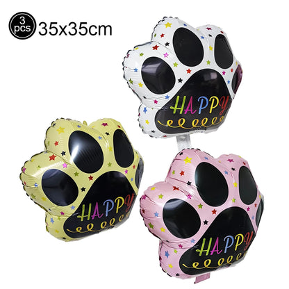 Dog Birthday Party Decorations 12inch Latex Print Animal Balloons Cute Pet Puppy Theme Baby Shower Birthday Party Decor Supplies
