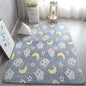 Multicolour Stars Pattern Glow in The Dark Area Rug Horse Area Rug Living Room Carpet Luminous Area Rug Indoor Rugs for Children
