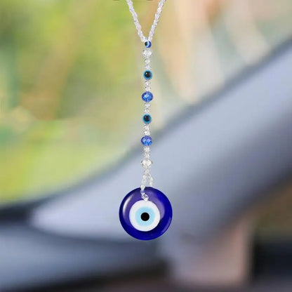 Evil Eye For Car Decorative Evil Blue Eye Car Charm Accessory Shining Rear View Mirror Charm Evil Eye Car Charm Window Pendent