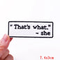 Letter Embroidered Patch Cartoon/Personality Letter Slogan Patch Iron On Patches For Clothing thermoadhesive Patches Sew Badges