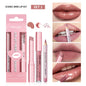Matte Black Lipstick Set – Waterproof Velvet Liquid Lip Gloss & Lip Liner
