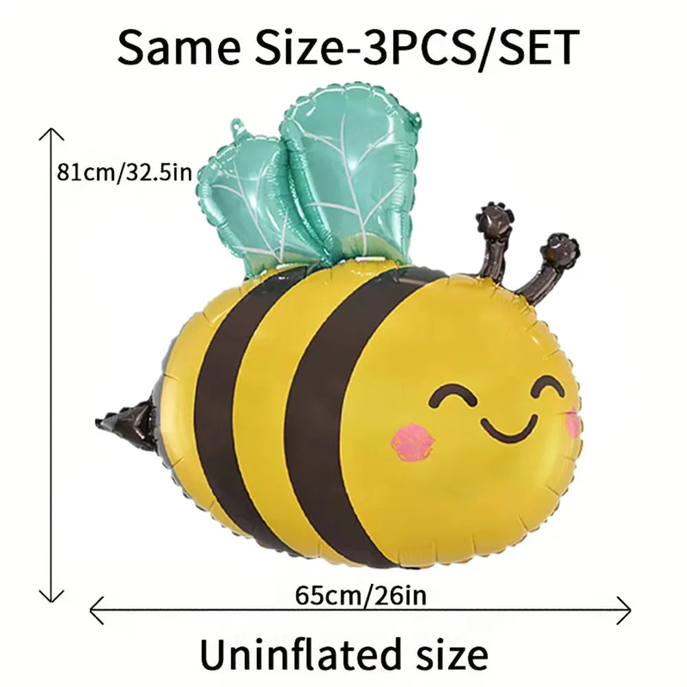 7‑Piece Bee & Daisy Foil Balloon Set for Spring Parties