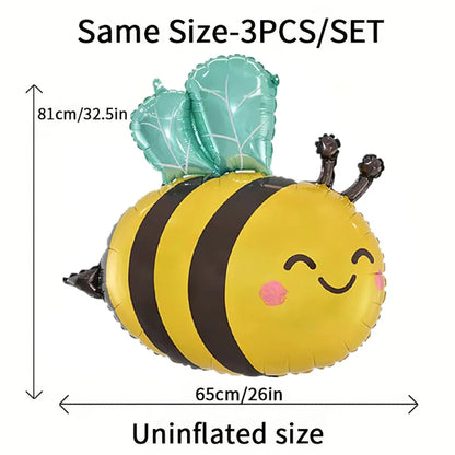 7‑Piece Bee & Daisy Foil Balloon Set for Spring Parties