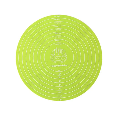 FAIS DU Round Silicone Baking Mat For 12-Inch Diameter Cake Turntable Pad Non-Slip Pad Cake Stand Food Grade Kitchen Baking Tool