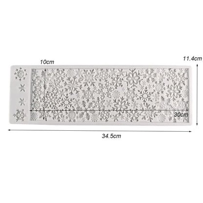 Christmas Snowflakes Silicone Mold Fondant Cake Chocolate Candy Jello Silicone Decorating Tools