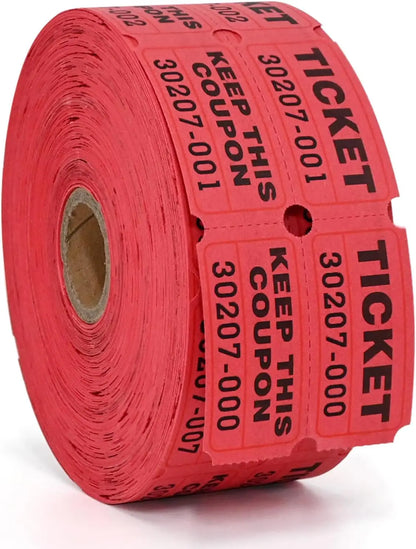 L LIKED Raffle Tickets Double Rolls 1000 per Roll 50/50 Raffle Tickets for Events, Entry, Class Reward, Prizes