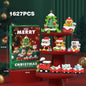 Christmas Micro Building Block Series Santa Claus Reindeer Puzzle Assembling Bricks Table Decoration