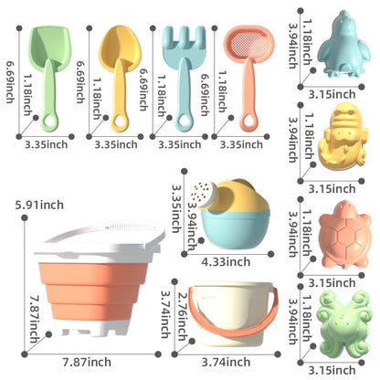 Summer Beach Set Toys For Kids Digging Sand Plastic Bucket Watering Bottle Shovels Children Beach Water Game Toys Tools