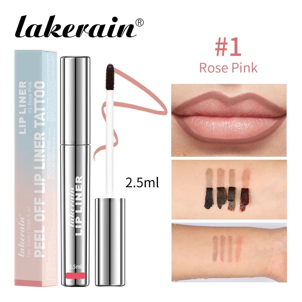 4PCS/1PCS Highly Pigmented Lip Liner Tattoo Matte Peel Off Lasting Waterproof Transfer-proof Lipstick Lip Stain