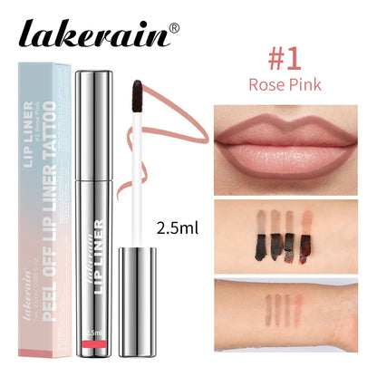 4PCS/1PCS Highly Pigmented Lip Liner Tattoo Matte Peel Off Lasting Waterproof Transfer-proof Lipstick Lip Stain