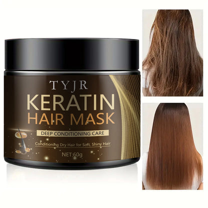 60g Keratin Protein Hair Mask -Straighten Repair Dry Frizzy Damaged Hair