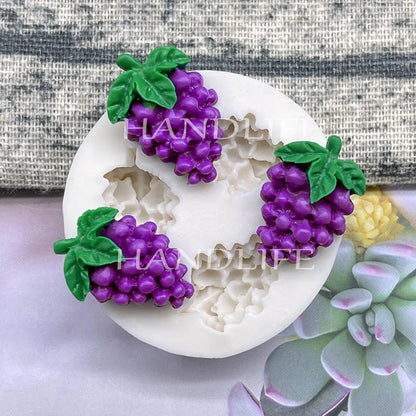 Mini Grape Shape Silicone Sugarcraft Mold Resin Tools Cupcake Baking Mould Fondant Cake Decorating Tools
